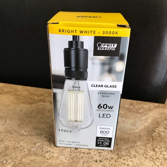Grit Electric Light Bulb 60 W Bright White - Picture 1 of 5